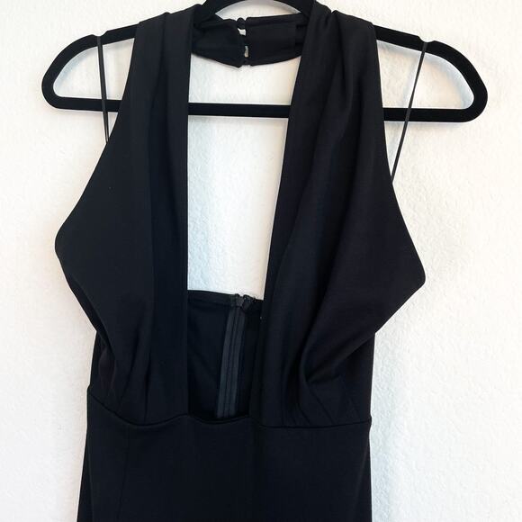 Amanda Uprichard Black Halter Maxi Dress - Picture 12 of 15